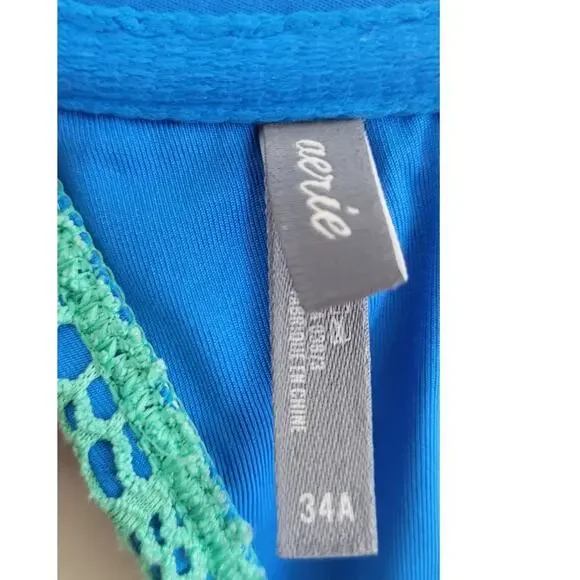 Aerie Swimsuit Top Size 34A The Brooke Pushup Underwire Bikini Swimsuit Top - Picture 6 of 7